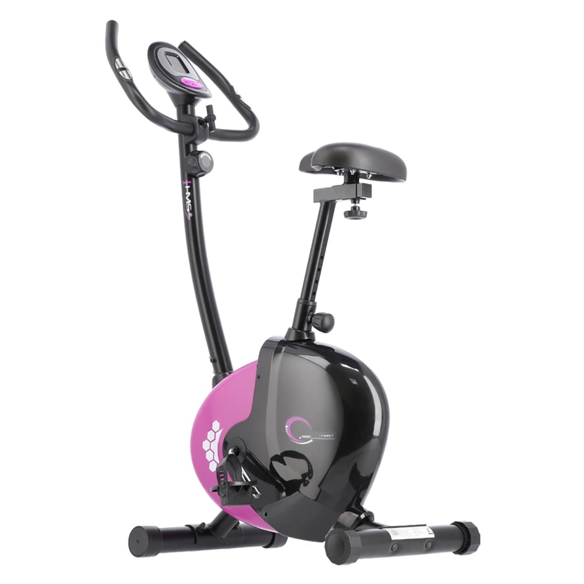 Rower stacjonarny magnetyczny fioletowy z 9 kg kołem zamachowym HMS