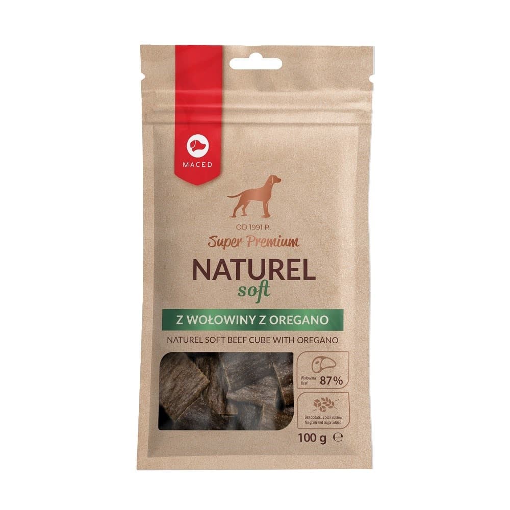 MACED NATUREL SOFT przysmak dla psa z wołowiną i oregano 100g