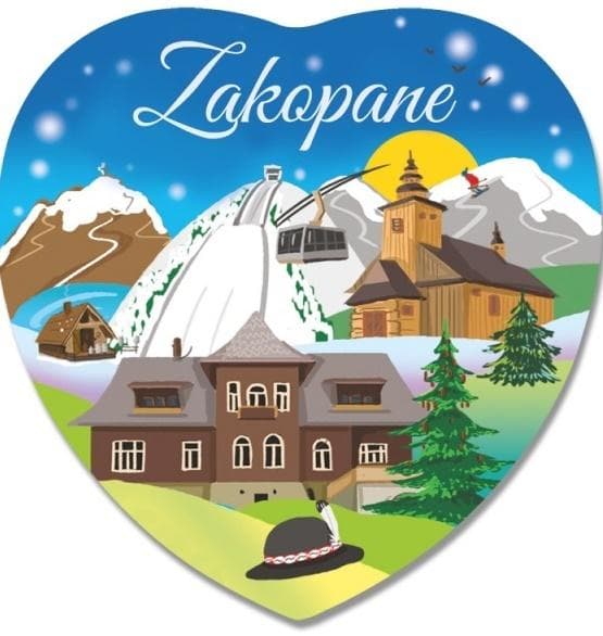 Magnes pamiątkowy Polska Zakopane I love Poland
