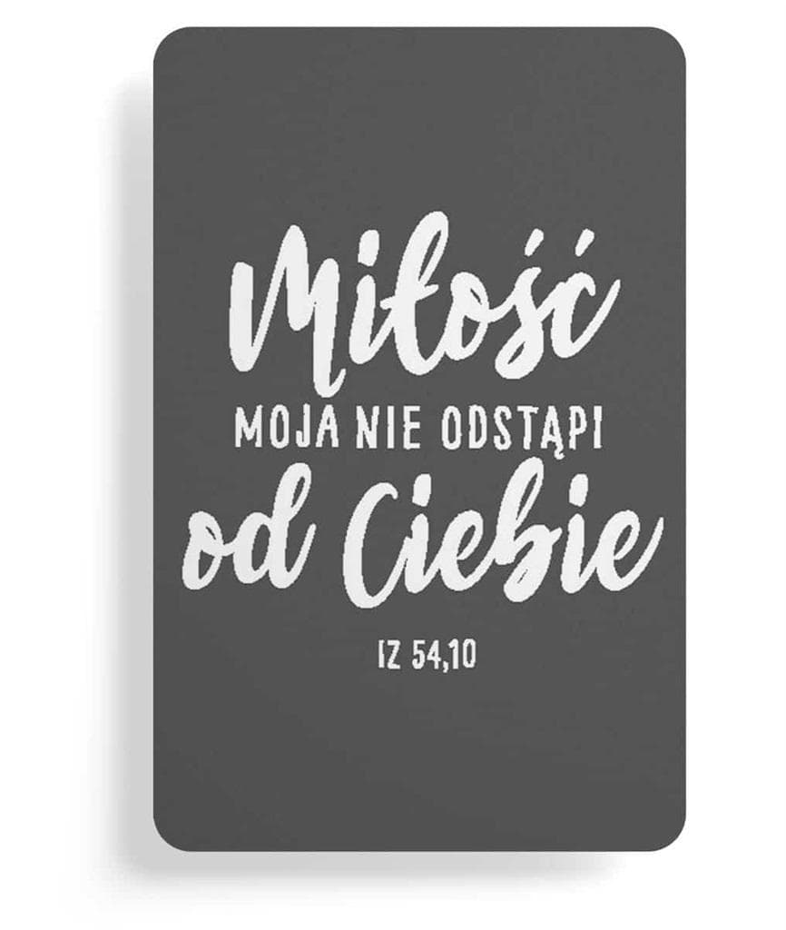 Magnes na lodówkę z motywem religijnym - Iz 54,10