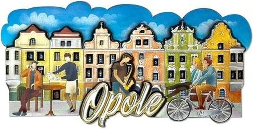 Magnes pamiątkowy I love Poland Opole