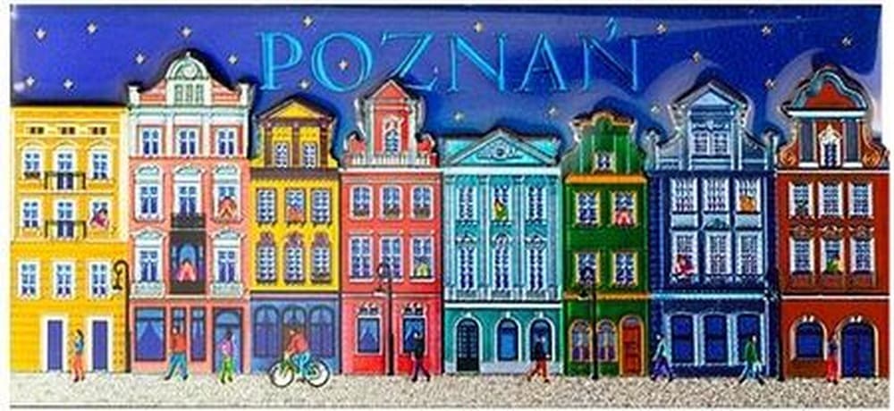 Magnes pamiątkowy Polska Poznań 120x61 mm