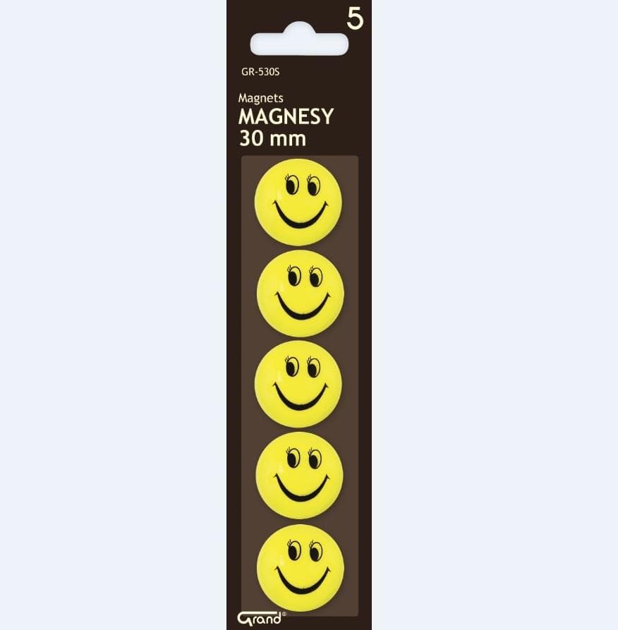 Magnesy z buźkami, 30 mm, 5 sztuk