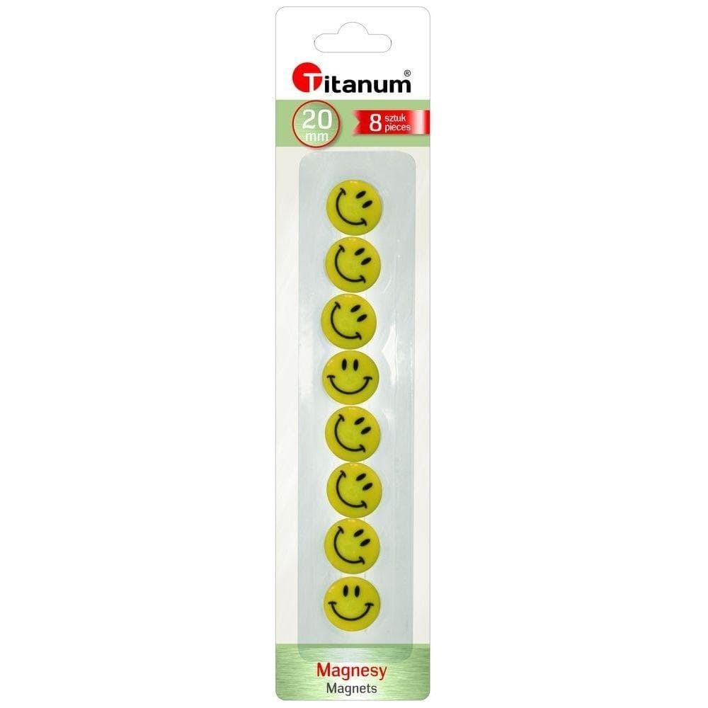 Magnesy do tablic Buźki, 20 mm, 8 sztuk