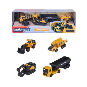 Majorette Zestaw Volvo pojazdy 4-pak