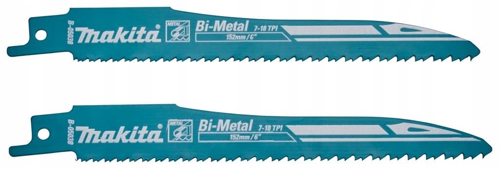 MAKITA Brzeszczot do Pił Szablastych BIM 152mm (25szt.) - Drewno, Metal, PVC