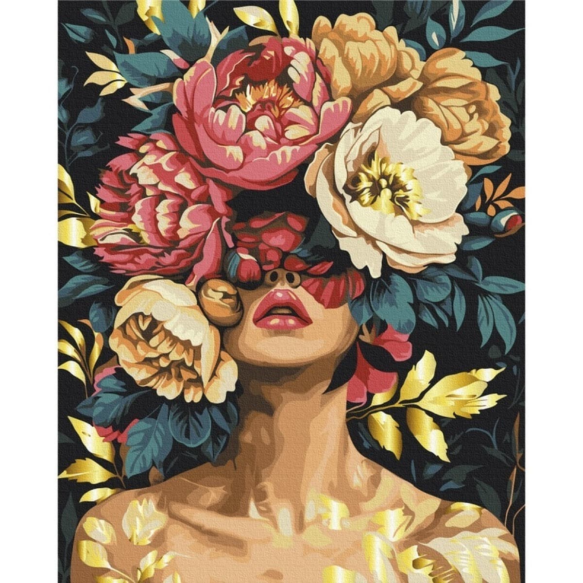 Malowanie po numerach Brushme 40x50 cm - Magia Płatków