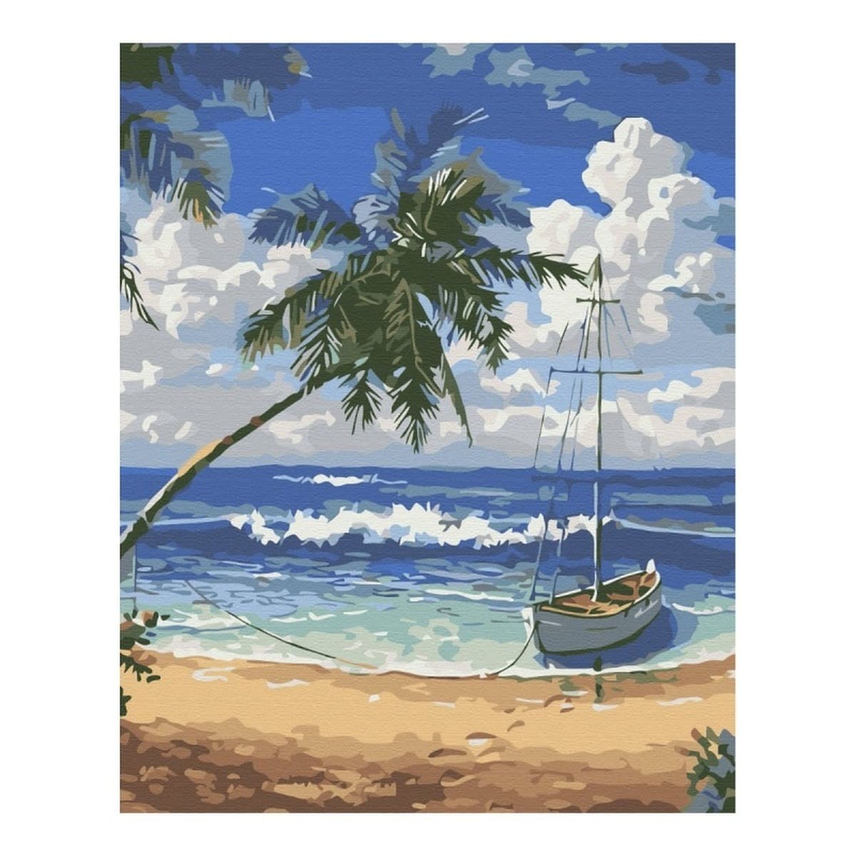 Malowanie po numerach Brushme 40x50 cm - Rajska Wyspa