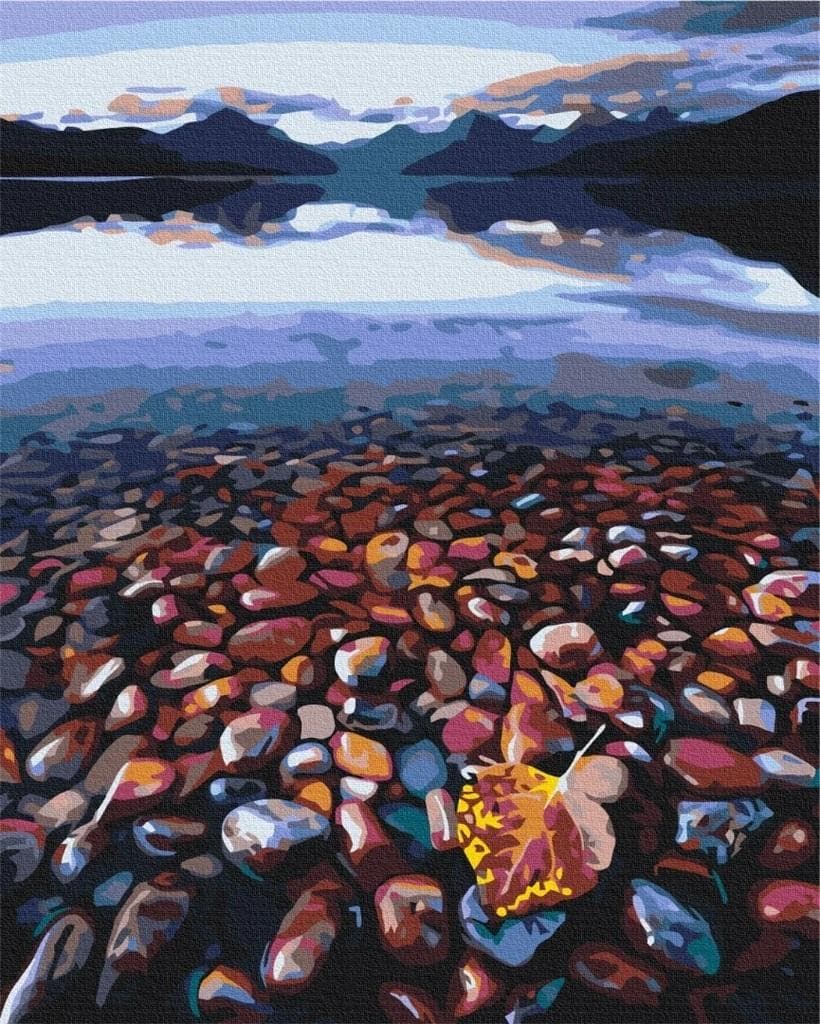 Malowanie po numerach Kamieniste wybrzeże 40 x 50 cm
