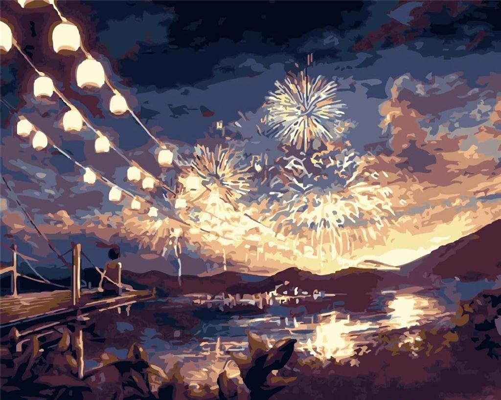 Malowanie po numerach Letni Festiwal 40 x 50 cm
