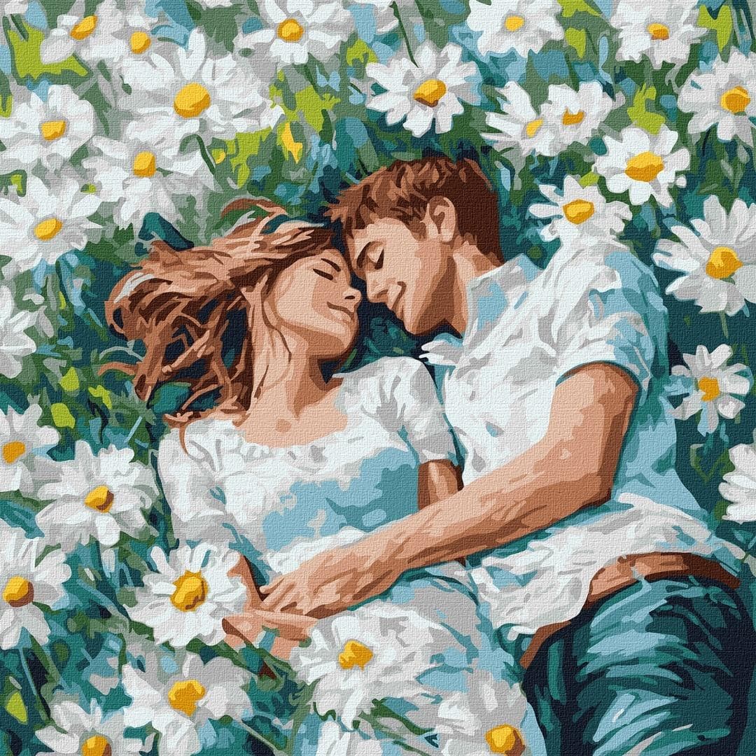 Malowanie po numerach Twój uścisk 40 x 40 cm
