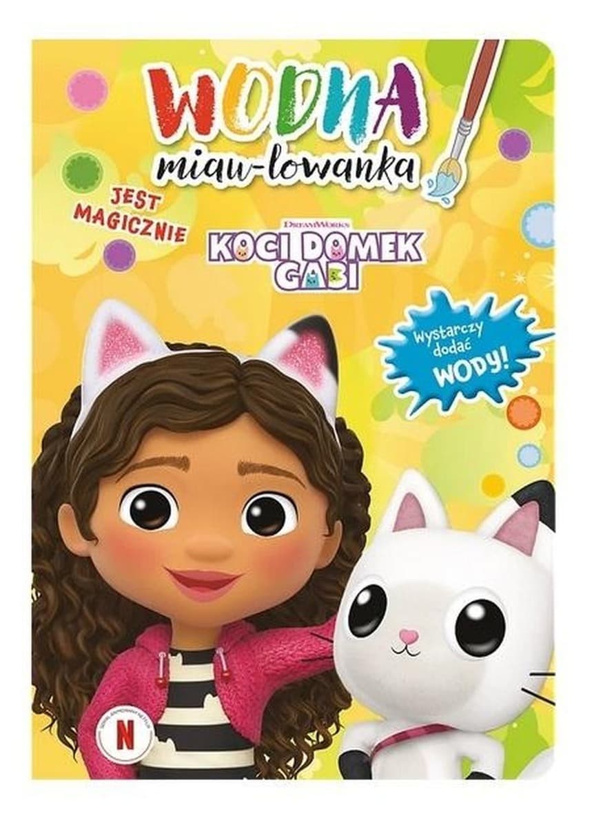 Malowanka Wodna Aktywizująca Koci Domek Gabi dla Dzieci