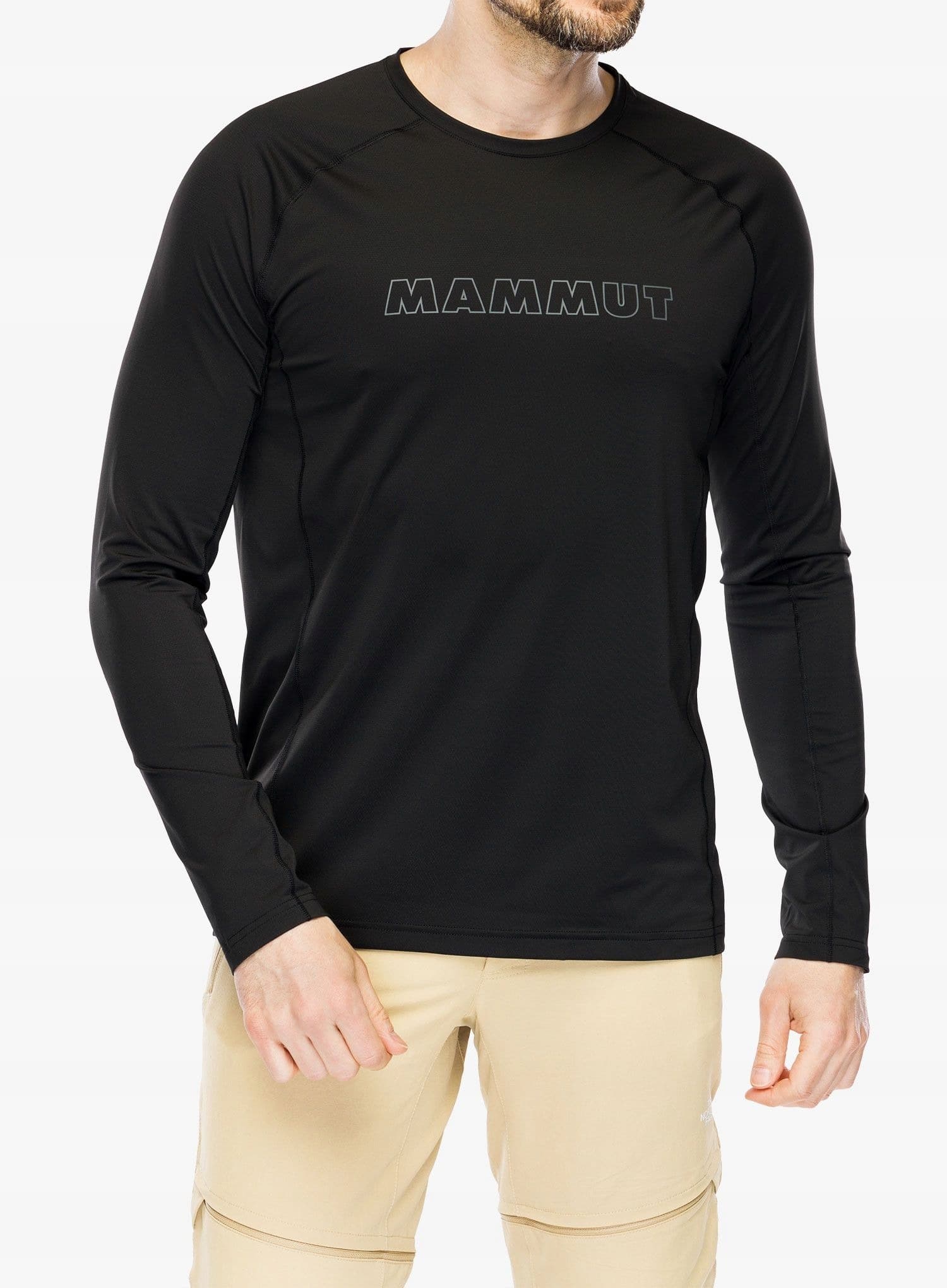 Mammut Selun FL Longsleeve Logo - czarna bluza damska