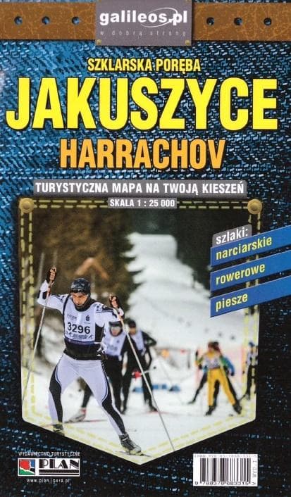 Mapa kieszonkowa Jakuszyce Harrachov Góry Izerskie Karkonosze