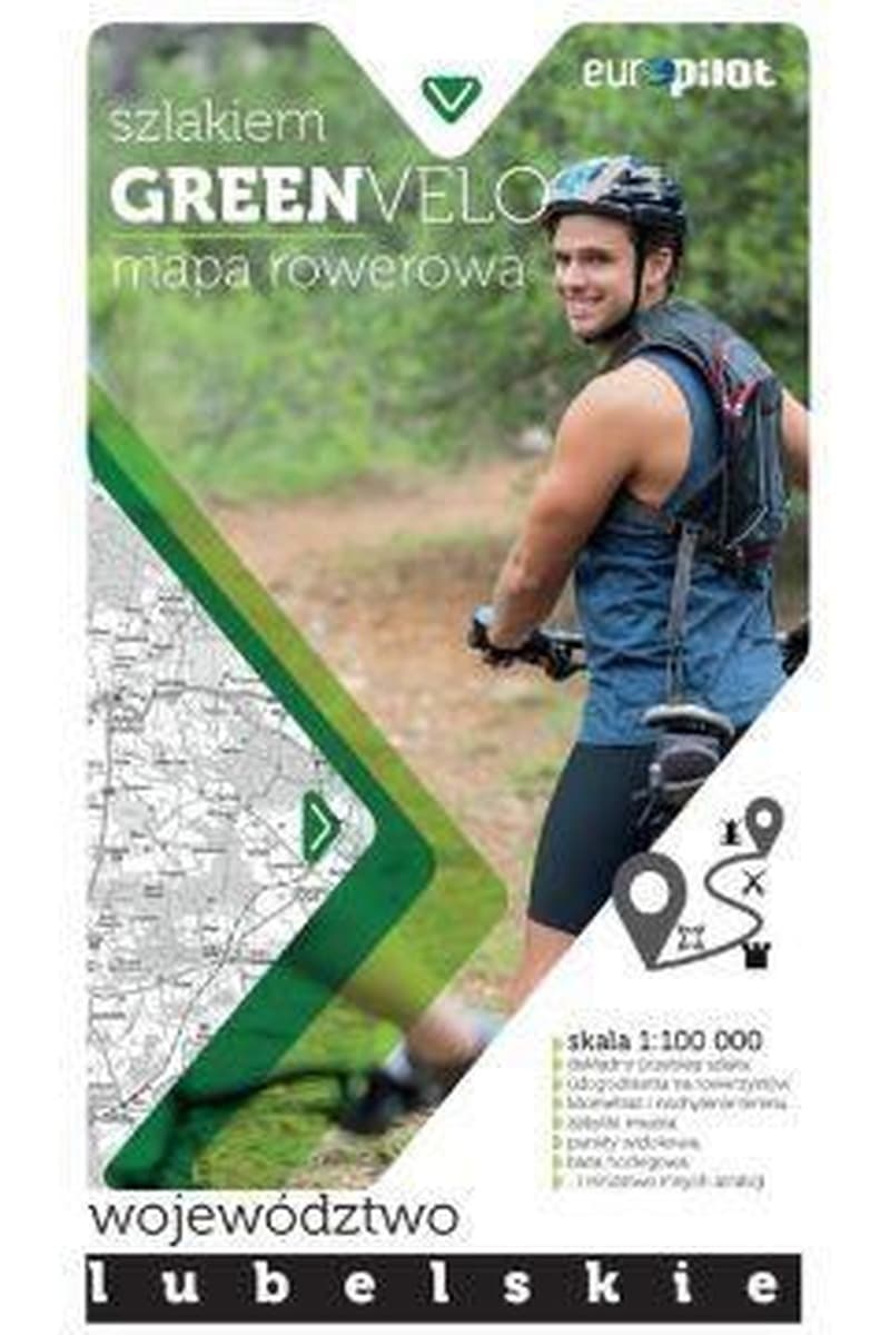 Mapa rowerowa Green Velo Województwo Lubelskie, skala 1:100 000