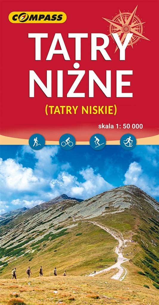 Mapa turystyczna Tatry Niżne skala 1:50 000