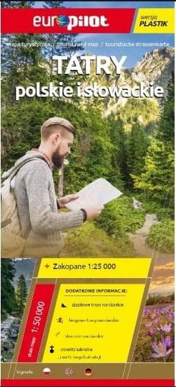 Mapa Turystyczna EuroPilot Tatry Polskie i Słowackie Laminowana