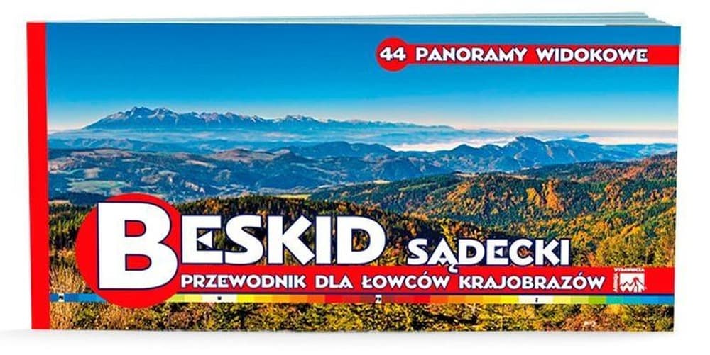 Mapa turystyczna Beskid Sądecki panoramy widokowe WIT