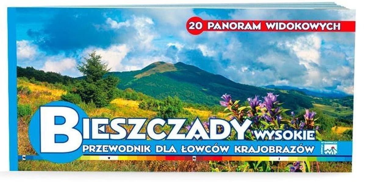 Mapa turystyczna Bieszczadów Wysokich panoramy widokowe WIT