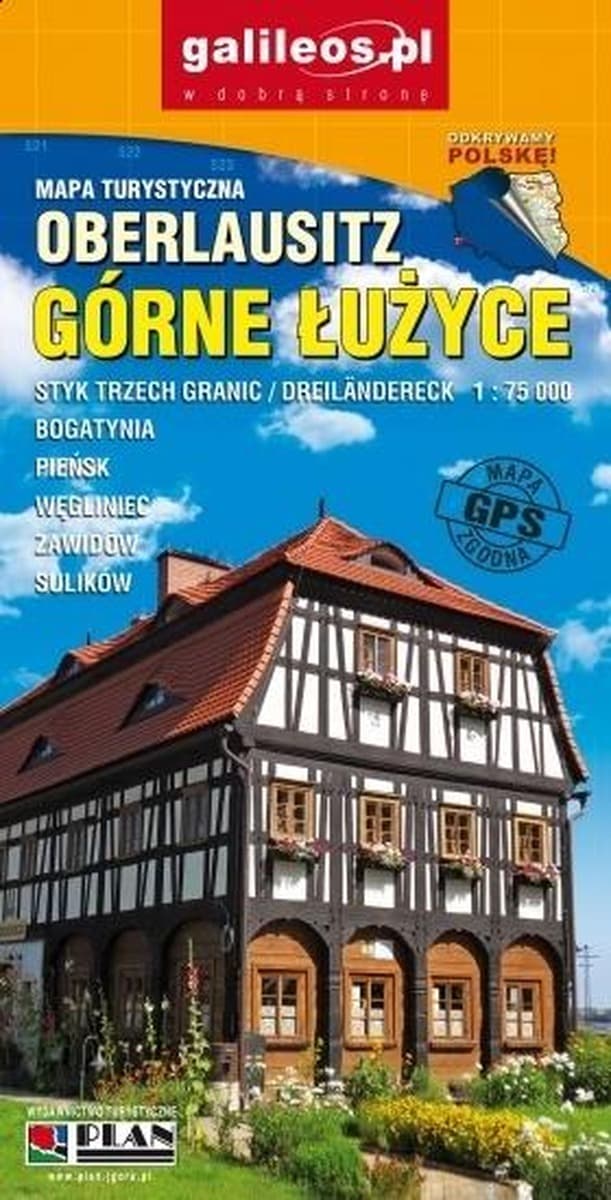 Mapa turystyczna Górne Łużyce 1:75 000