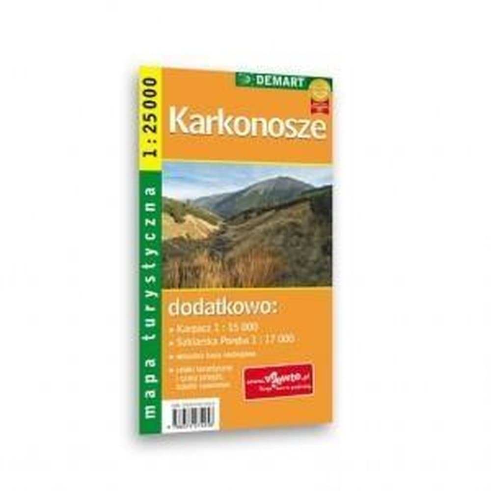 Mapa turystyczna Karkonoszy szczegółowa i dwustronna Demart