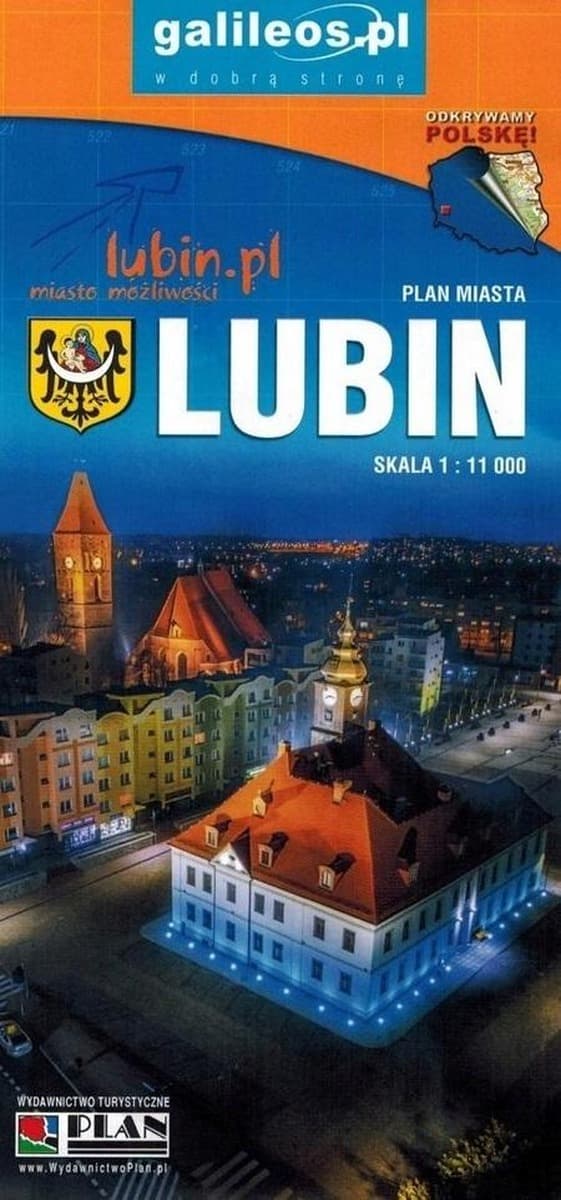 Mapa turystyczna Lubin i Powiat Lubiński wydanie 2022