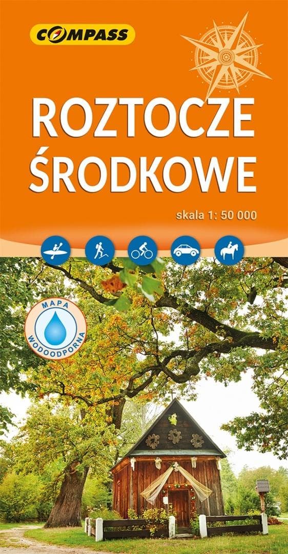 Mapa turystyczna - Roztocze Środkowe 1:50 000 - praca zbiorowa