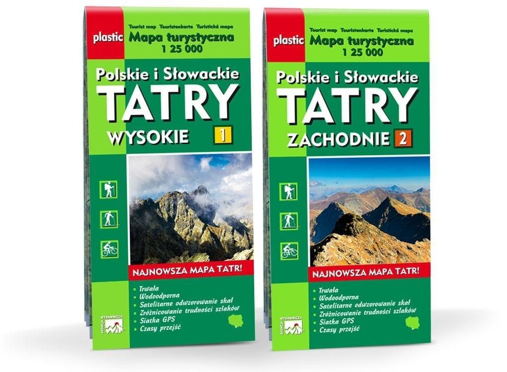 Mapa Turystyczna WIT Tatry Polskie i Słowackie 2w1 1:25 000