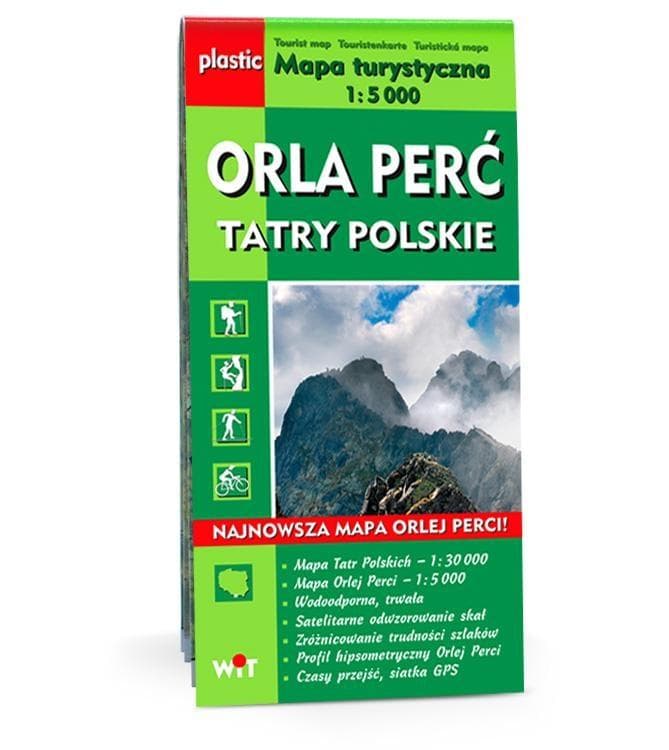 Mapa turystyczna Tatry Polskie Orla Perć panoramy widokowe WIT