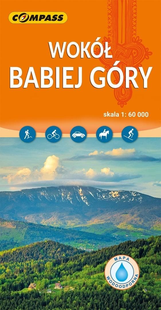 Mapa turystyczna Wokół Babiej Góry laminowana (praca zbiorowa)