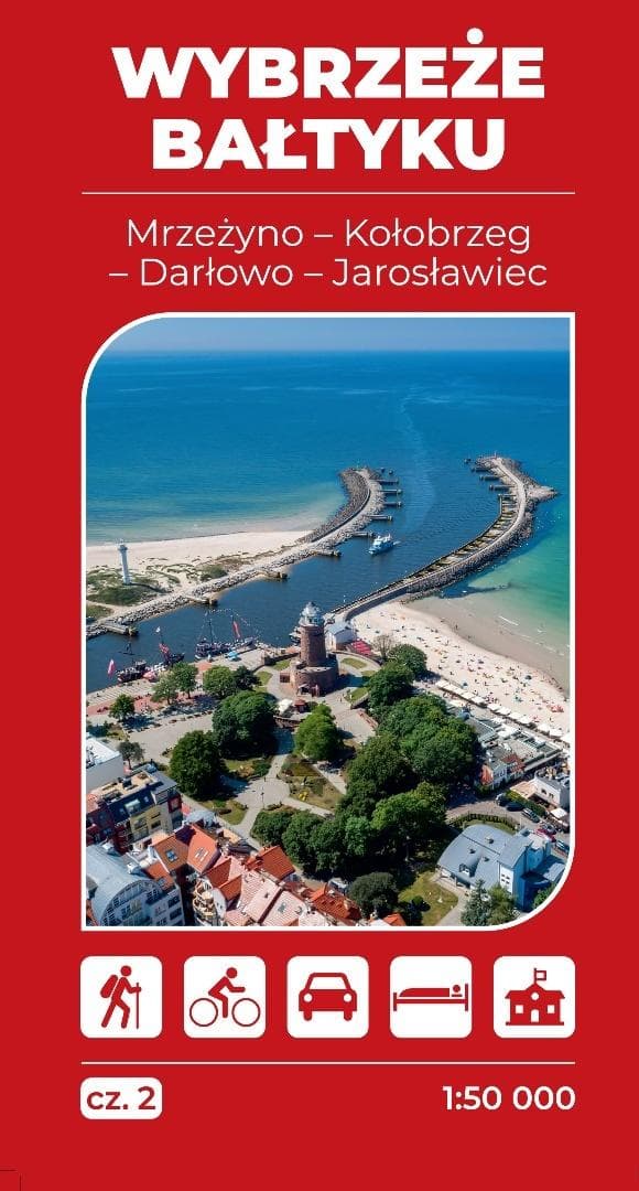 Mapa turystyczna Wybrzeże Bałtyku cz.2 Mrzeżyno - praca zbiorowa