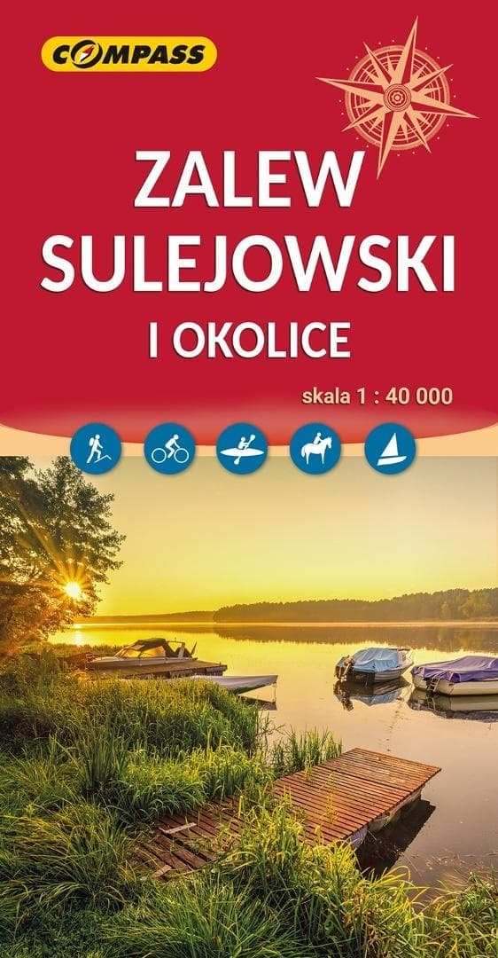Mapa turystyczna Zalew Sulejowski i okolice skala Compass 2025