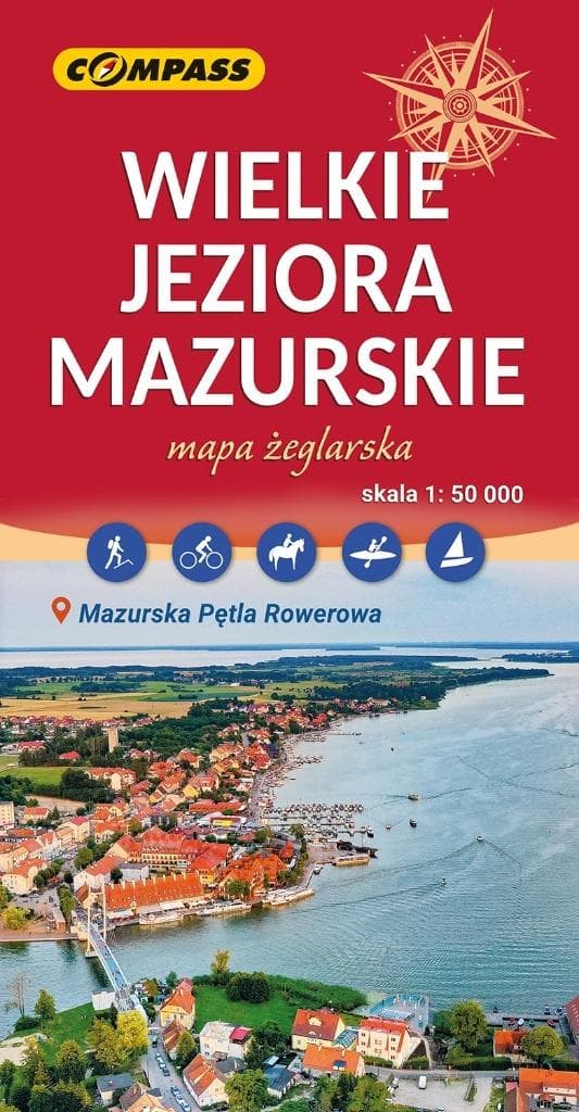 Mapa Wielkie Jeziora Mazurskie - przewodnik turystyczny
