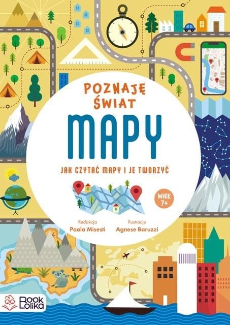 Mapy Edukacyjne dla Dzieci z Naklejkami - książka dla dzieci