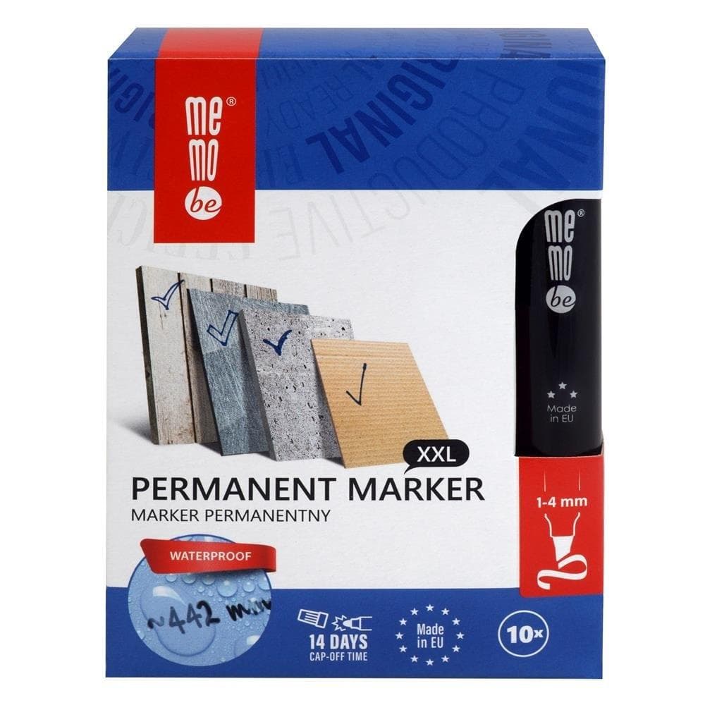 MemoBe Marker permanentny zielony 1-4 mm 10 sztuk