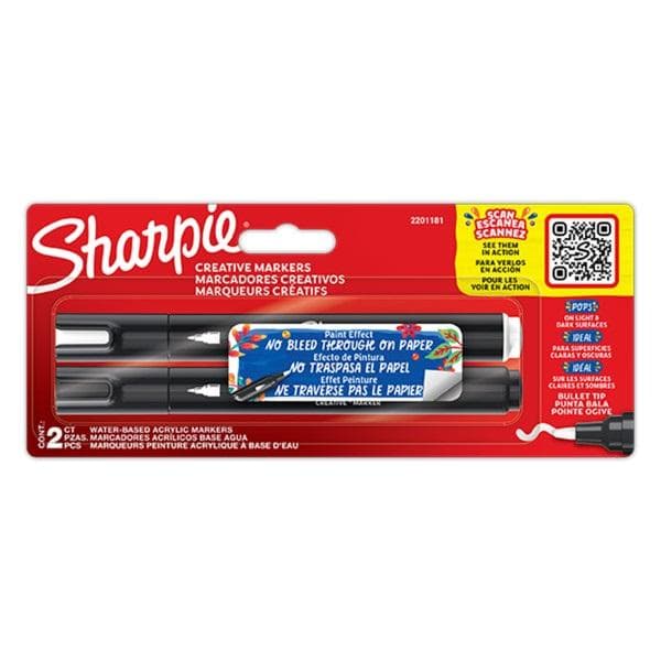 Markery akrylowe Sharpie 2 sztuki w blistrze
