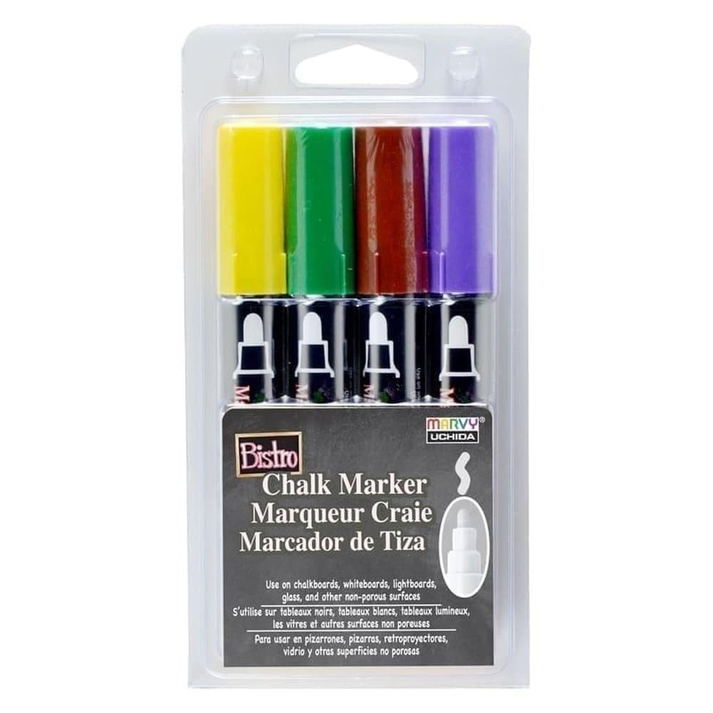 Markery kredowe Bistro Chalk 4 kolory do tablic i szkła