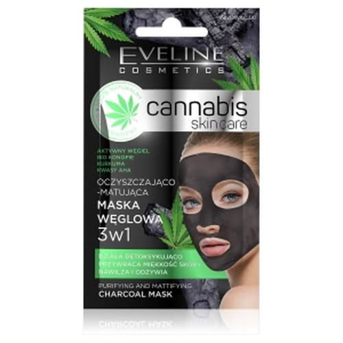 Eveline Cosmetics Maska do Twarzy Cannabis Charcoal 7 ml