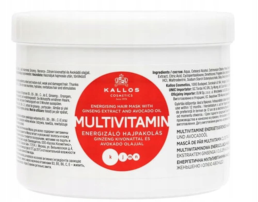 Maska do włosów Kallos Multivitamin 1 litr