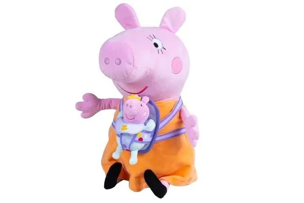 Maskotka Mama Świnka z dzieckiem Evi 33 cm
