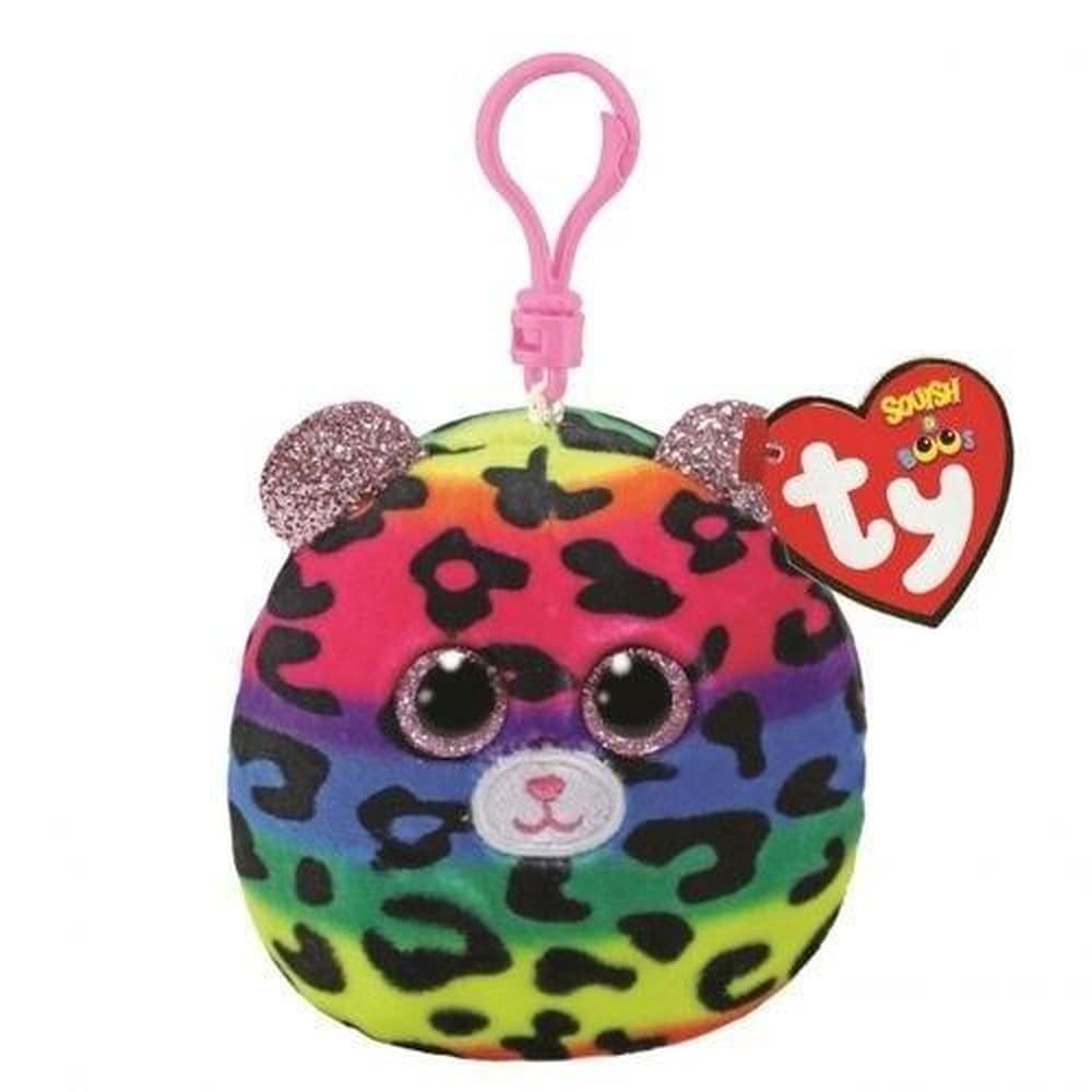 Maskotka pluszowa Ty Squish-a-Boos Dotty brelok leopard 8,5 cm