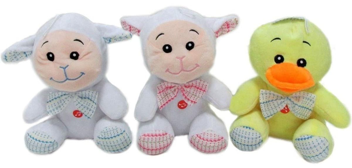 Maskotka pluszowa Zwierzątko z dźwiękiem 20 cm mix wzorów