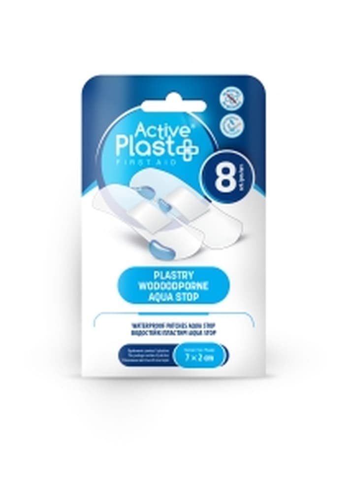 PlPlast plastry opatrunkowe Aqua Stop 8 sztuk