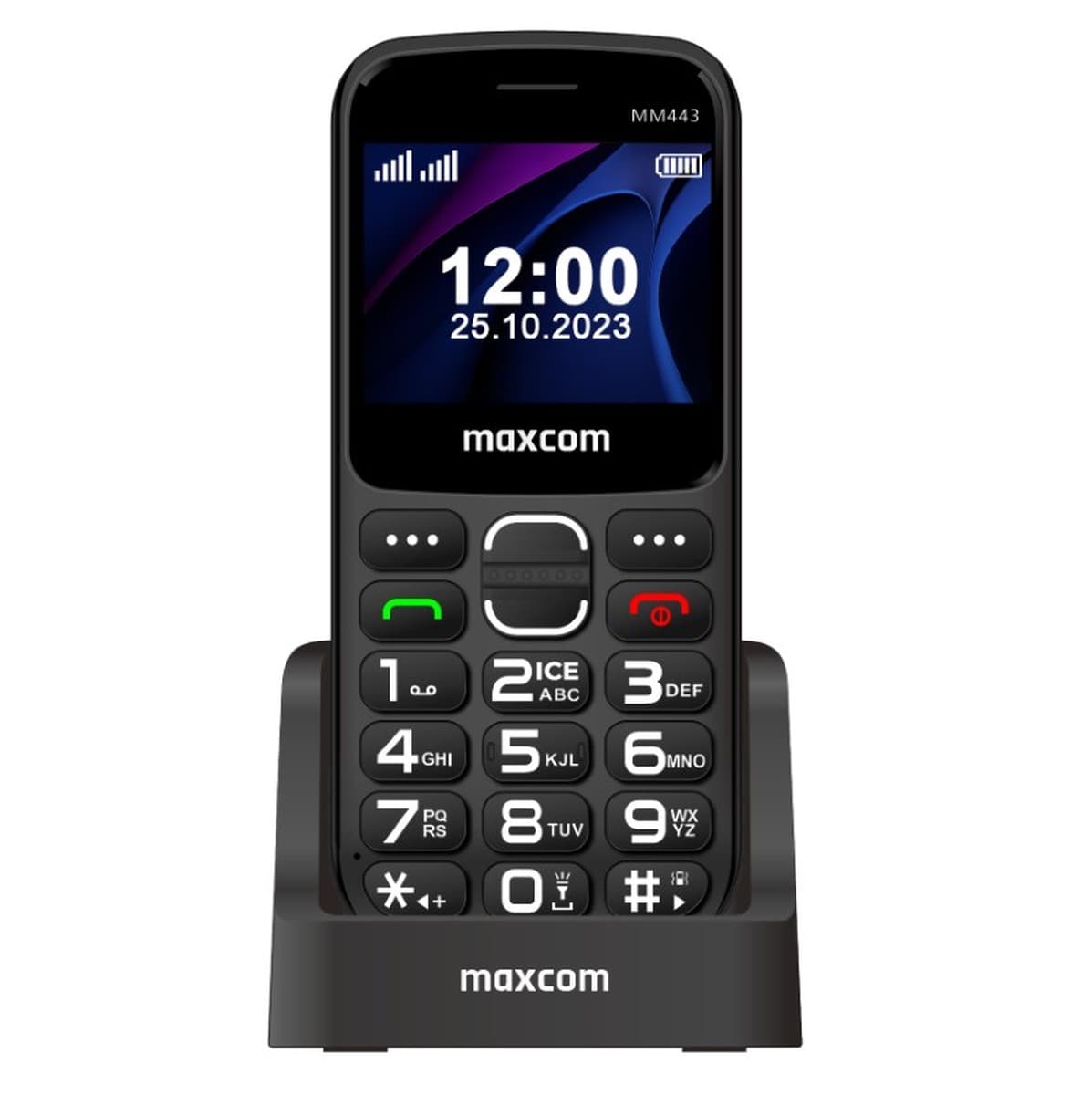 MaxCom Comfort MM443 - Klasyczny telefon funkcjonalny 4G, czarny