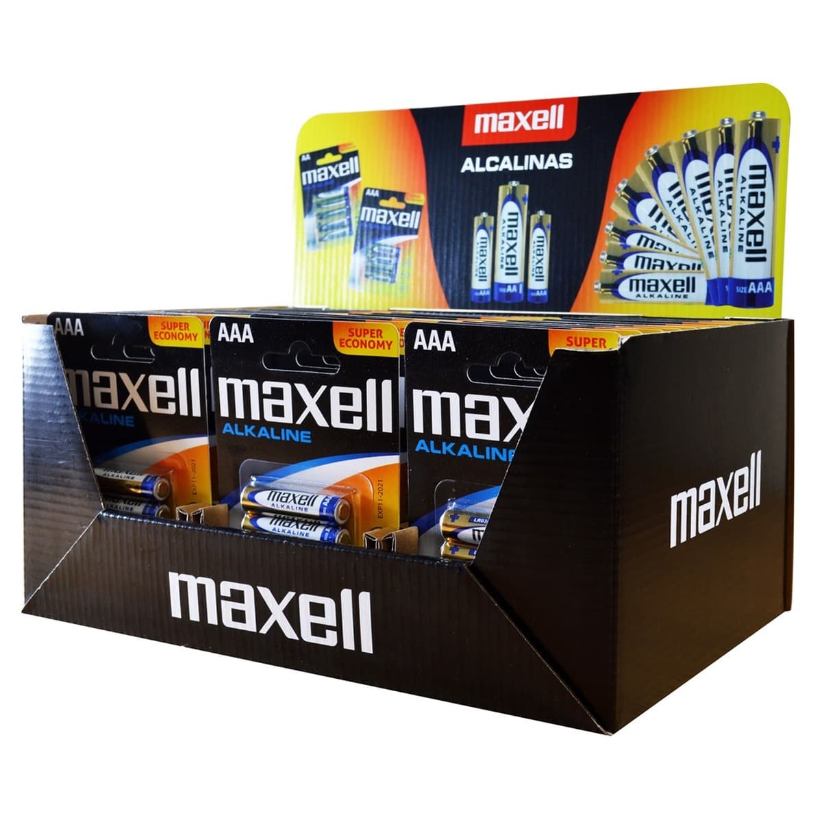MAXELL ALKALINE LR03 AAA Baterie Alkaliczne 4 sztuki (30 op. / 120 sztuk)