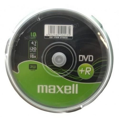 Płyty DVD+R Maxell 4,7 GB 16x 10 sztuk