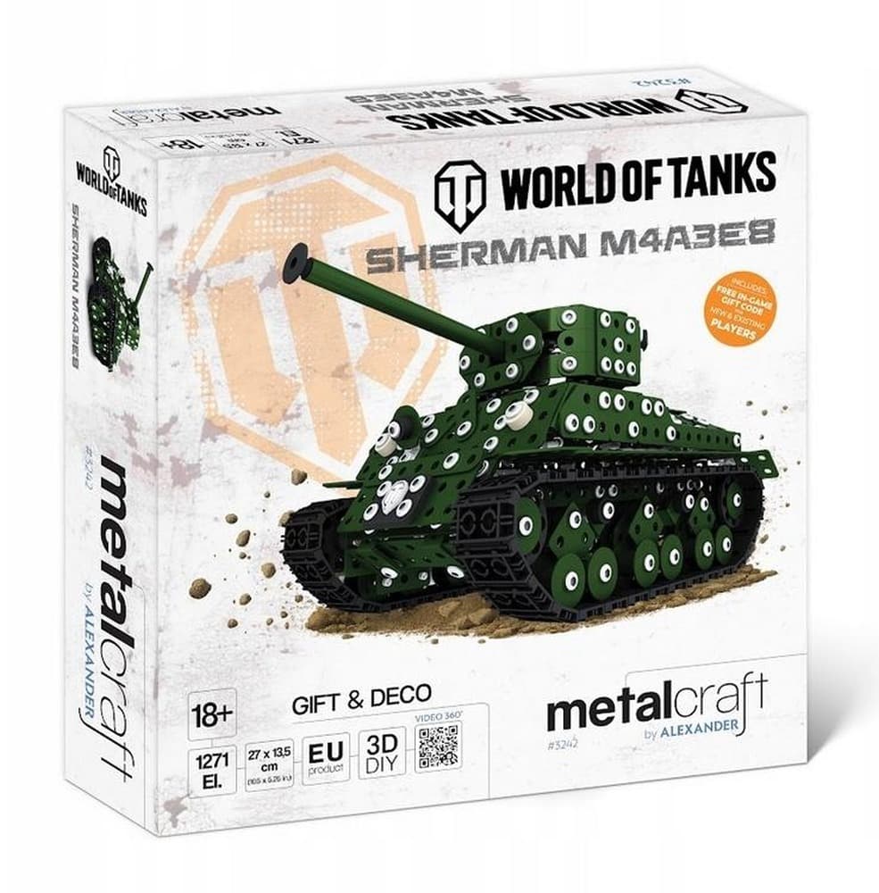 Mały konstruktor Czołg Sherman M4A3E8