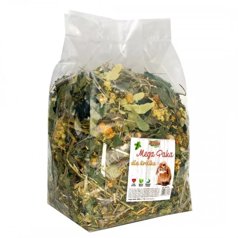 ALEGIA Mega Paka dla Królika - Zioła, Warzywa i Owoce 650g