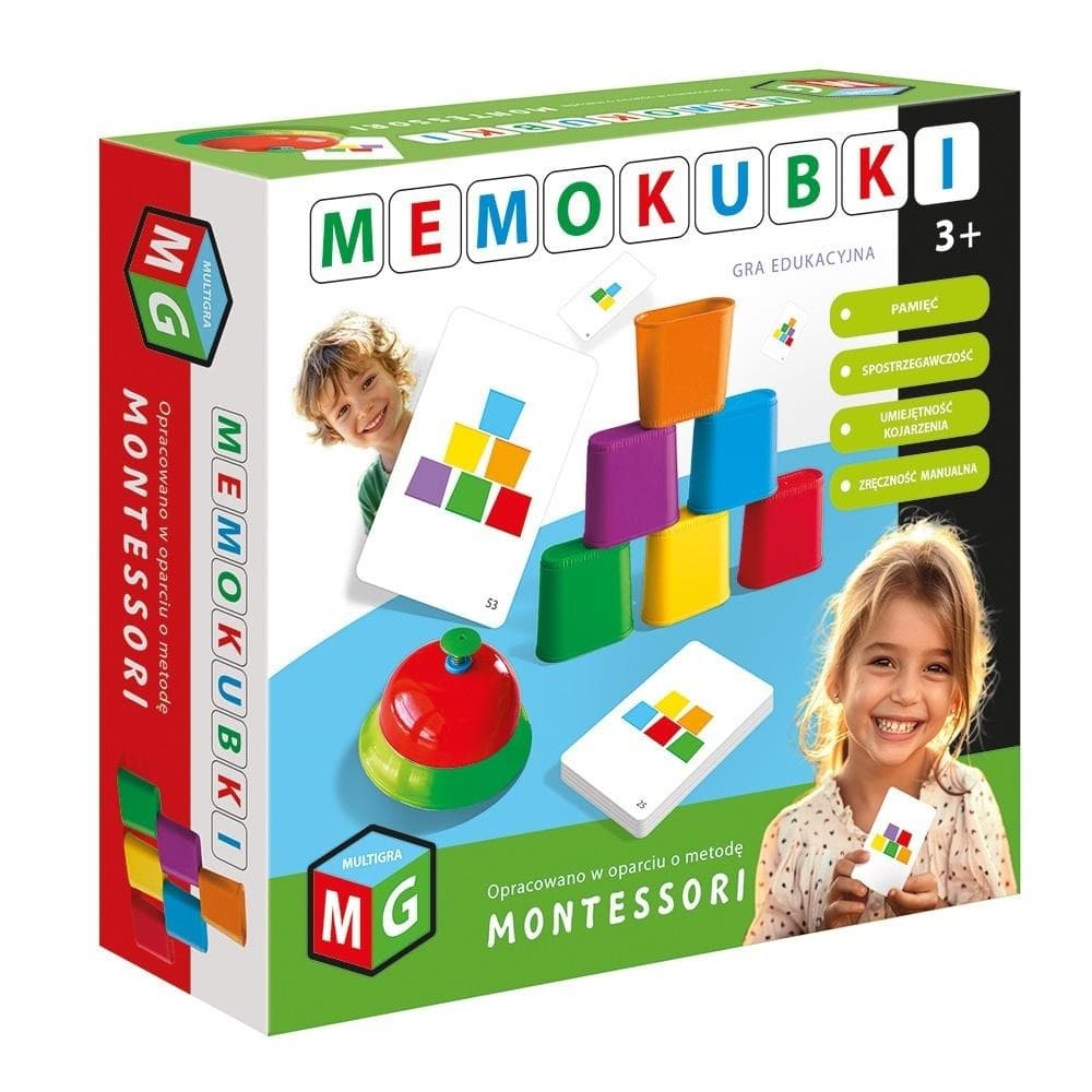 Memokubki Zabawka Edukacyjna Montessori dla Dzieci