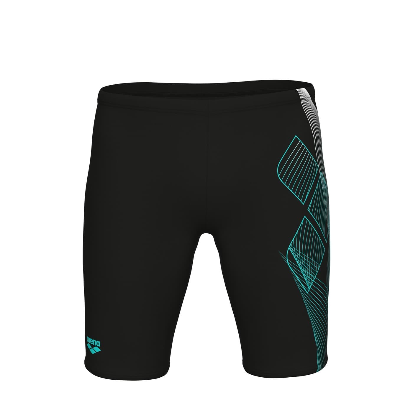 Jammery kąpielowe Men's Arena Sea Water Swim Jammer czarno-błękitne
